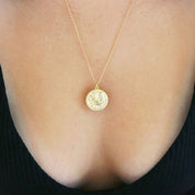 Chinese Zodiac Coin Necklace - Rooster