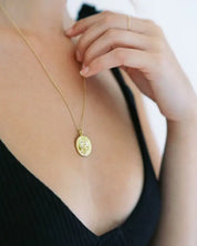 Chinese Zodiac Coin Necklace - Snake