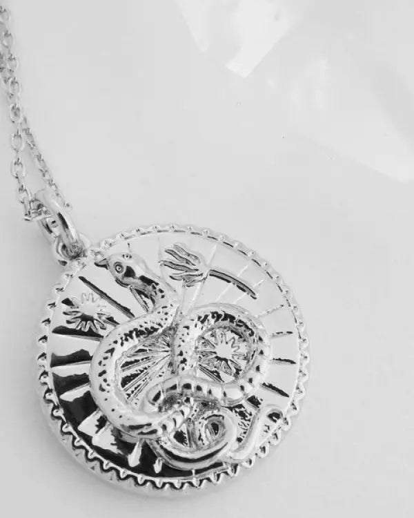 Chinese Zodiac Coin Necklace - Snake