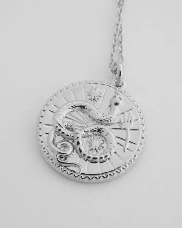 Chinese Zodiac Coin Necklace - Snake