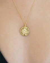 Chinese Zodiac Coin Necklace - Tiger