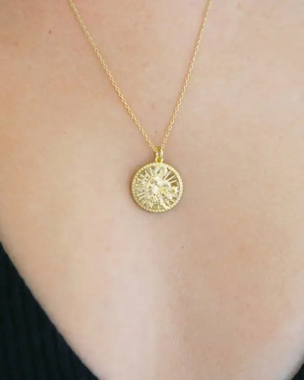 Chinese Zodiac Coin Necklace - Tiger