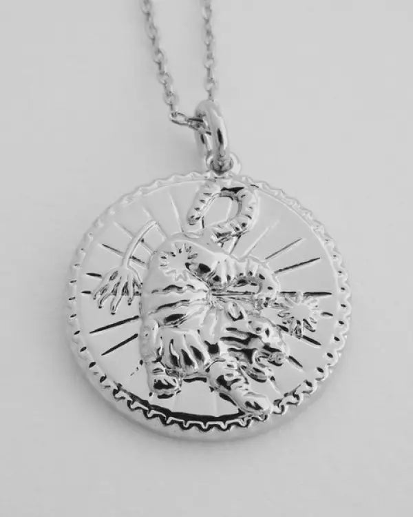 Chinese Zodiac Coin Necklace - Tiger