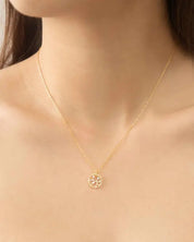 Circle Stone Necklace - Gold / OS