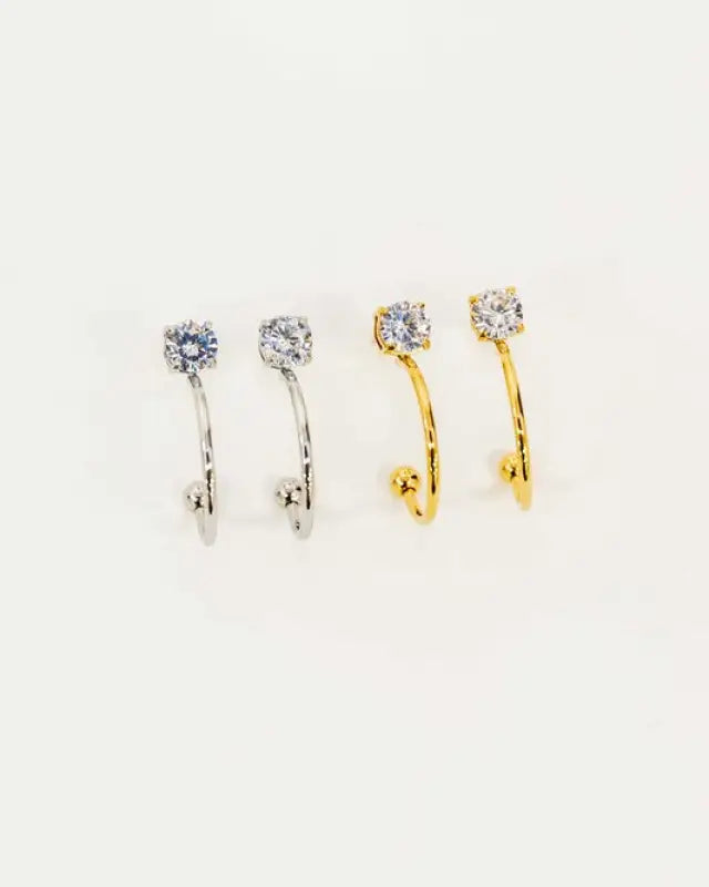 Classic Stone Stud Earrings