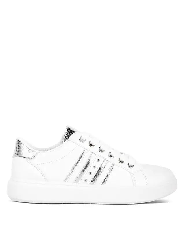 Claude Faux Leather Back Panel Detail Sneakers