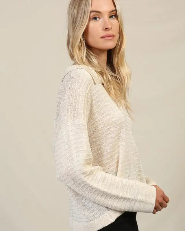 Collared Shirt Sweater