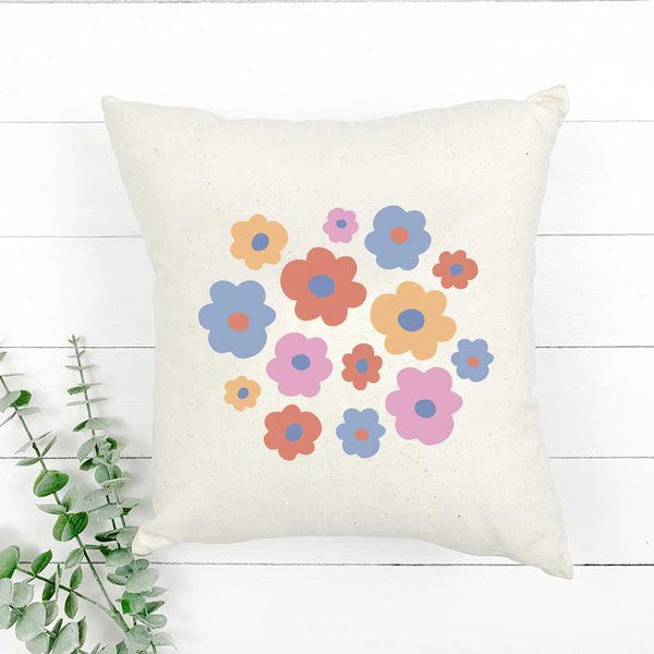 Colorful Daisies Pillow Cover
