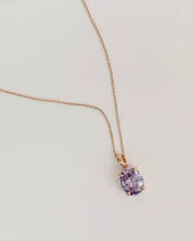 Confection Purple Crystal Necklace