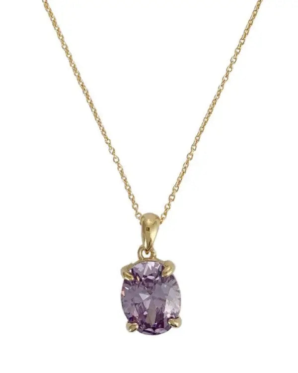 Confection Purple Crystal Necklace