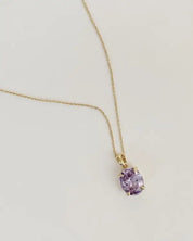 Confection Purple Crystal Necklace