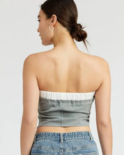 CONTRASTED TUBE TOP