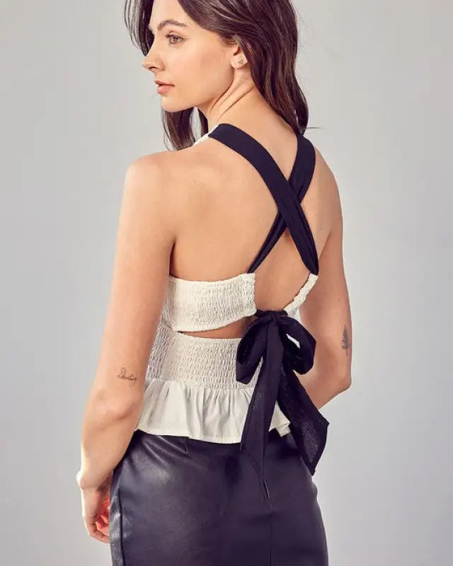 Criss Cross Back Top