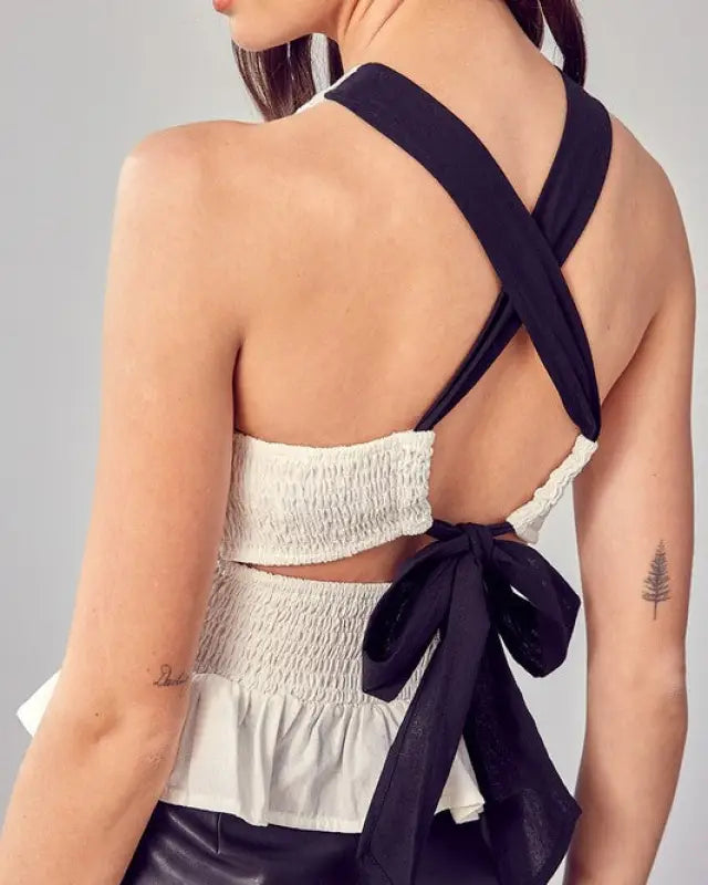 Criss Cross Back Top