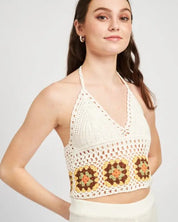 CROCHET HALTER TOP