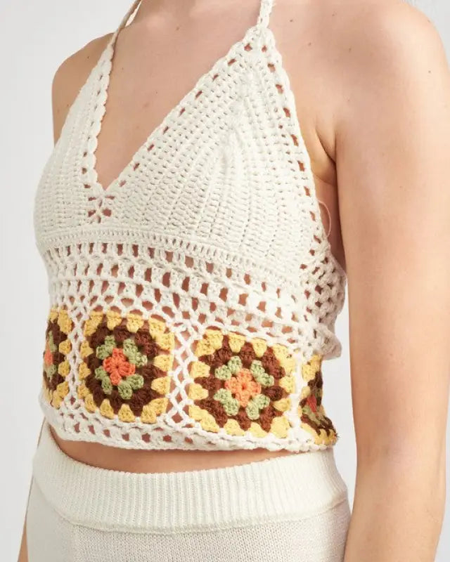 CROCHET HALTER TOP