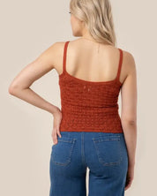 Crochet knit tank