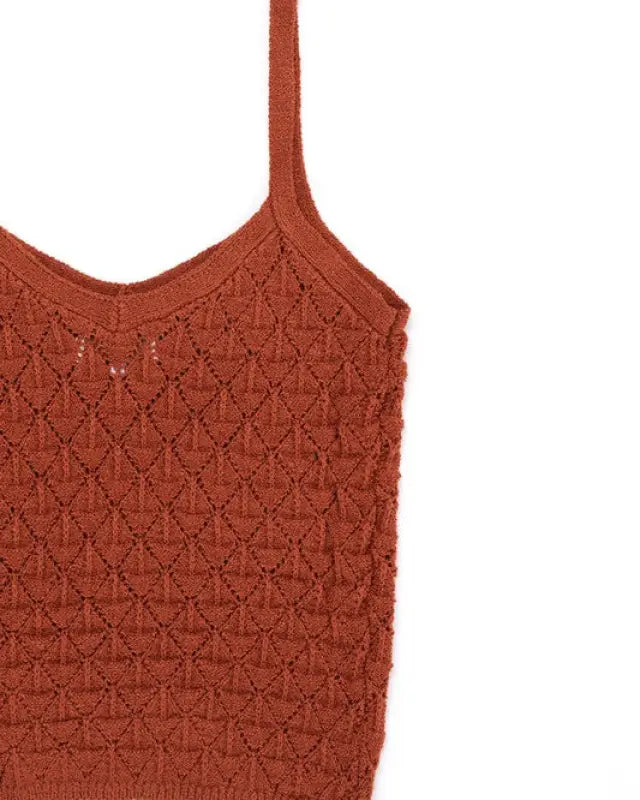 Crochet knit tank