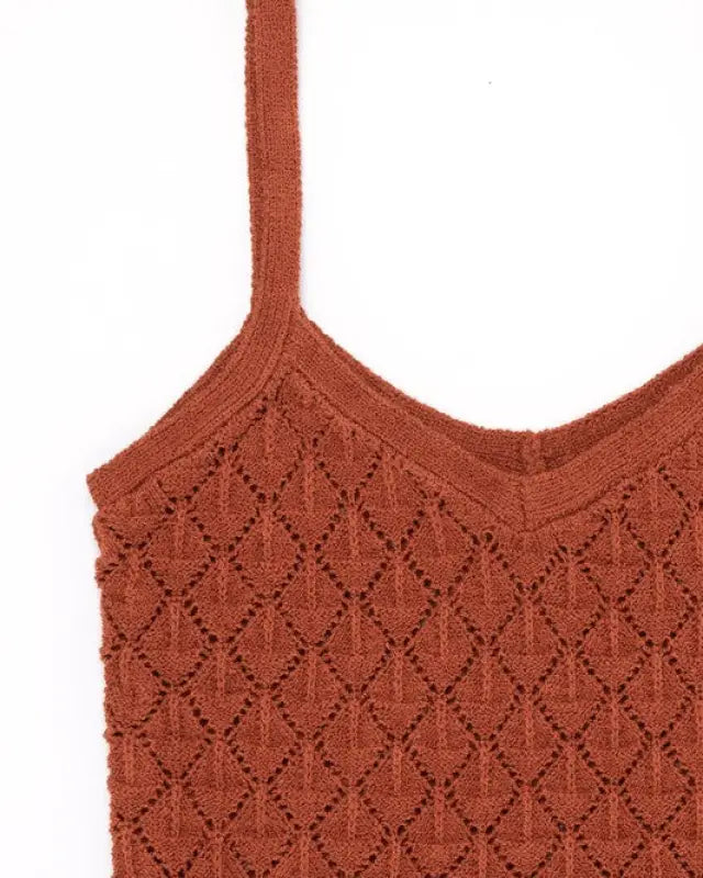 Crochet knit tank