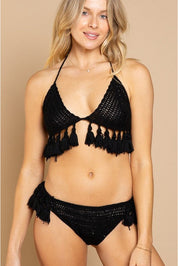 Crocheted Tassel Bikini/Bra Top