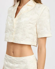 CROPPED SHIRT TOP