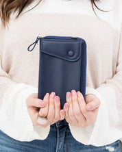 Cross Body Convertible Wallet - Navy / OneSize