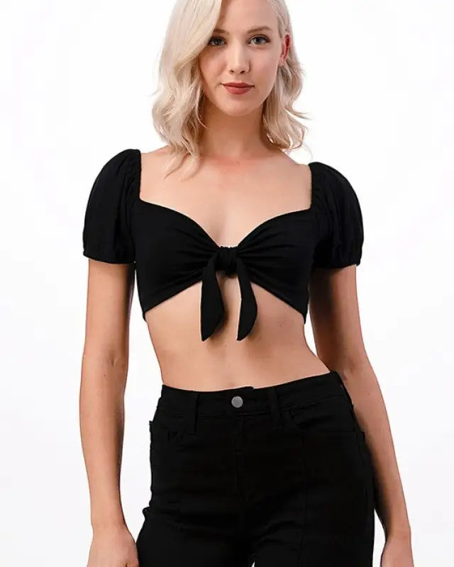 CROSS STRAP CROP TOP