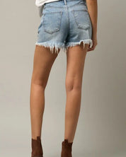 CROSSOVER PREMIUM DENIM MOM SHORTS