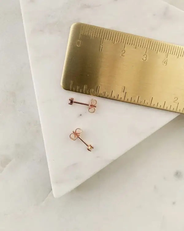 Crystal Baguette Studs