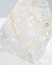 Crystal Bezel Trio Necklace