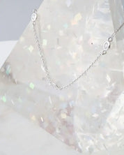 Crystal Bezel Trio Necklace