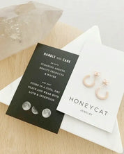 Crystal Clear Huggie Hoops