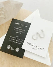 Crystal Clear Huggie Hoops