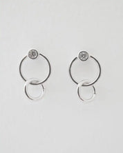 Crystal Link Hoop Earrings