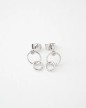 Crystal Link Hoop Earrings