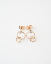 Crystal Link Hoop Earrings