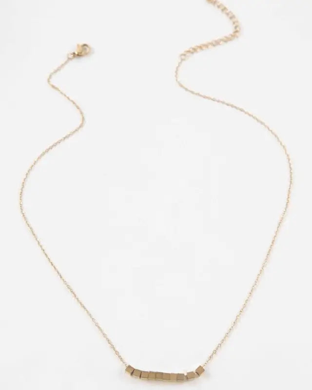 Cubed Necklace 14K - Gold / OS