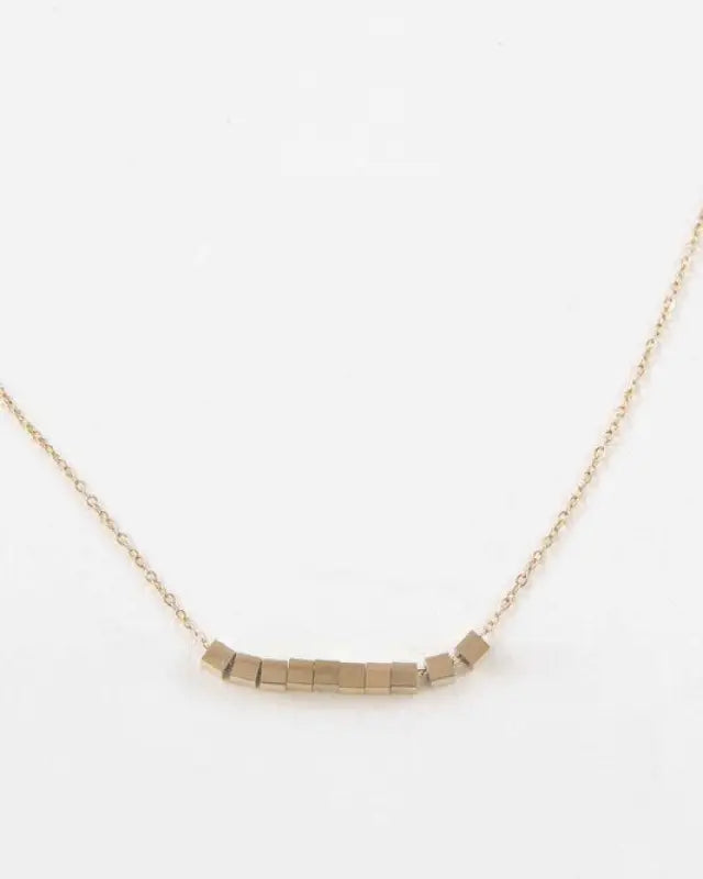 Cubed Necklace 14K - Gold / OS