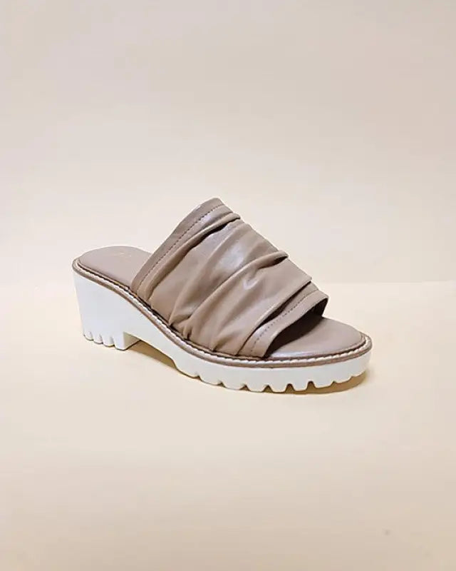 D-AITANA-PLATFORM SANDALS - TAUPE / 6