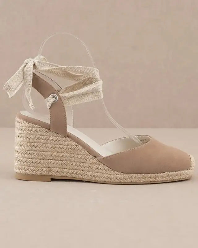 D-ALONDRA-ESPADRILLE LACE UP WEDGE