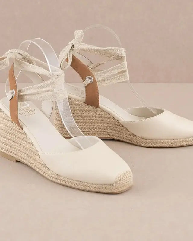 D-ALONDRA-ESPADRILLE LACE UP WEDGE