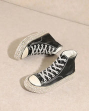 D-CHANTEL-HIGH TOP STUDS SNEAKERS