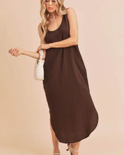 Daisy Dress - CHOCOLATE / S