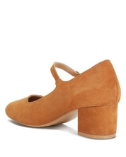 Dallin Suede Block Heel Mary Janes