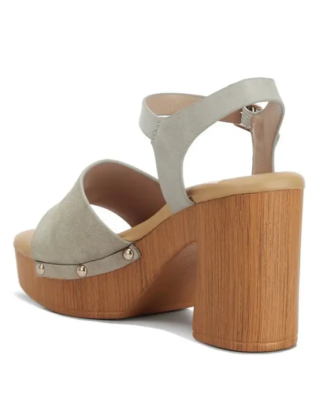 Daniela Suede High Block Sandals