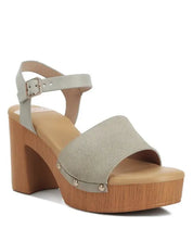 Daniela Suede High Block Sandals - Beige / US - 5 UK - 3 EU - 36