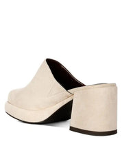 DELAUNAY Suede Heeled Mule Sandals