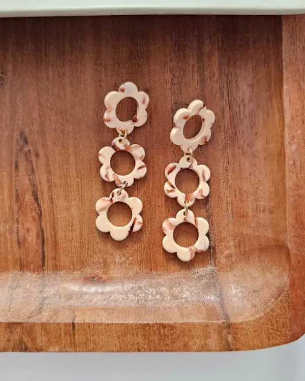 Delilah Earrings - Peach - Peach / OneSize