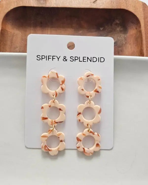 Delilah Earrings - Peach - Peach / OneSize