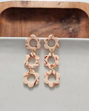 Delilah Earrings - Peach - Peach / OneSize